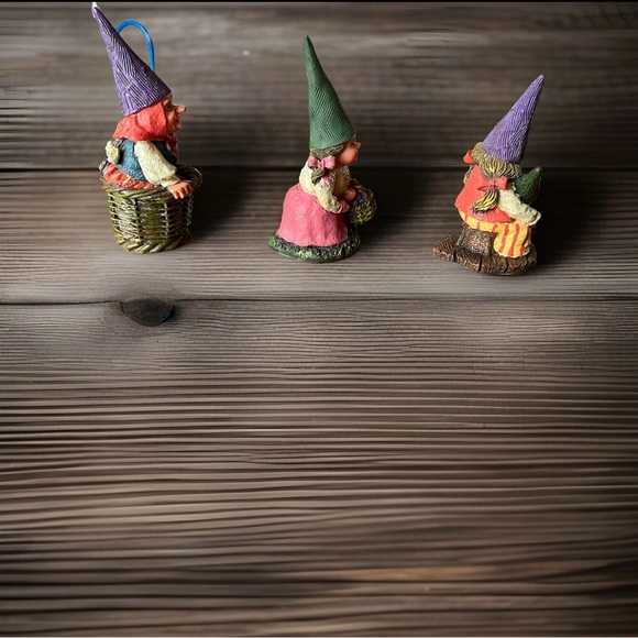 Mini Garden Gnomes Set 2.5” Tall Set Of 3 - Picture 4 of 5